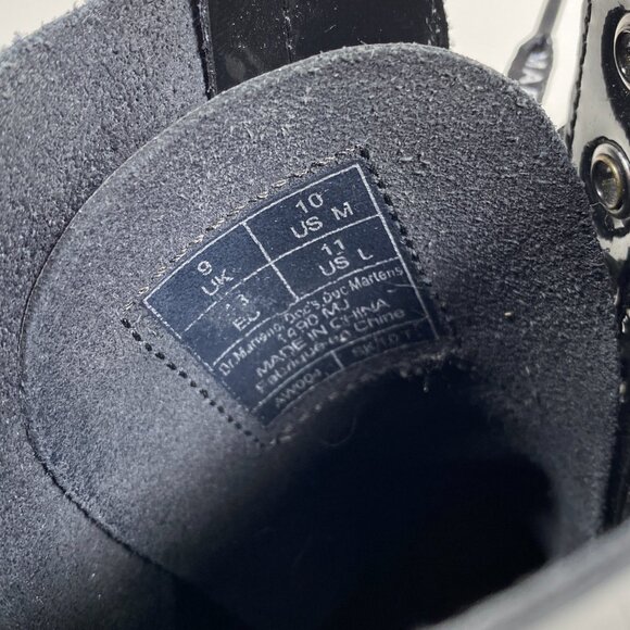 DR. MARTENS x MARC JACOBS Black Patent Leather Redux Grunge Boots - Picture 14 of 14